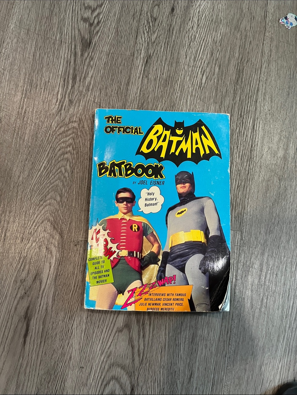 Batman Blue & Yellow Batbook Kid Book soft cover!